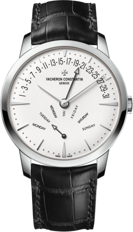Vacheron Constantin,Patrimony 42.50mm,42.50mm,Pink Gold,Silver,Automatic,Date,Day,Flyback,Retrograde,40hours,In-house Caliber,4000U,4000U/000G-B112