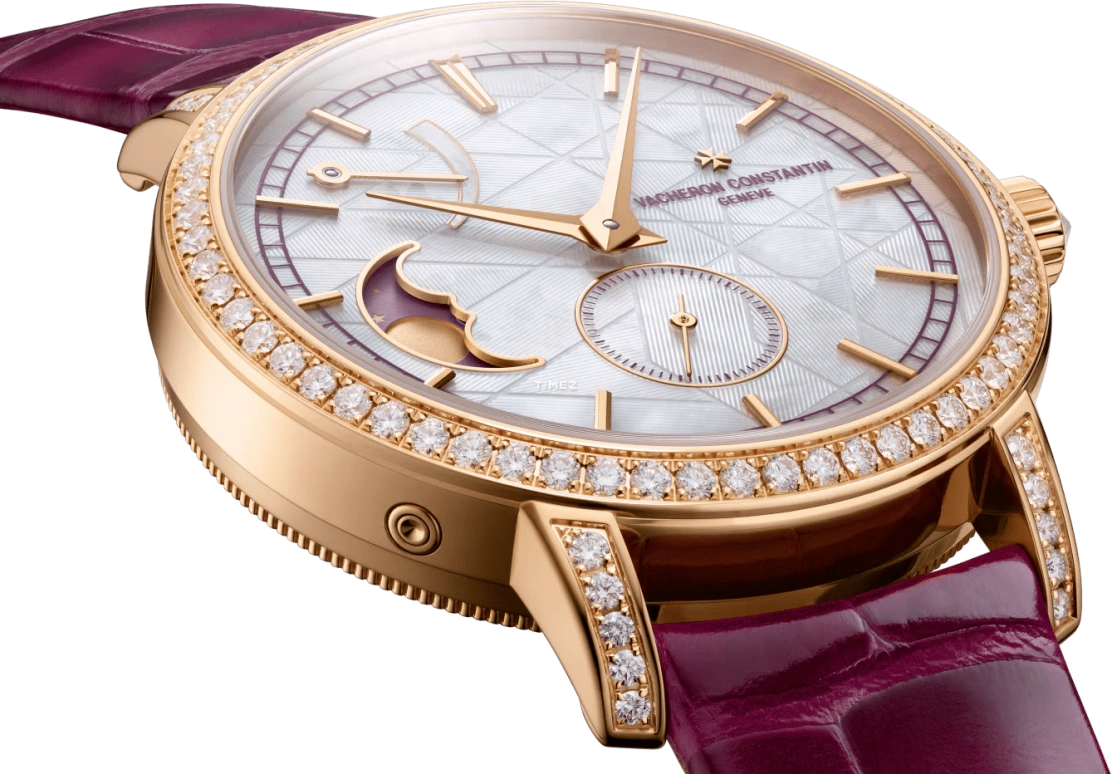 Vacheron Constantin,Traditionnelle 36mm,36mm,Pink Gold,Pink,Handwound,Moonphase,Power Reserve Indicator,83570,83570/000R-H060