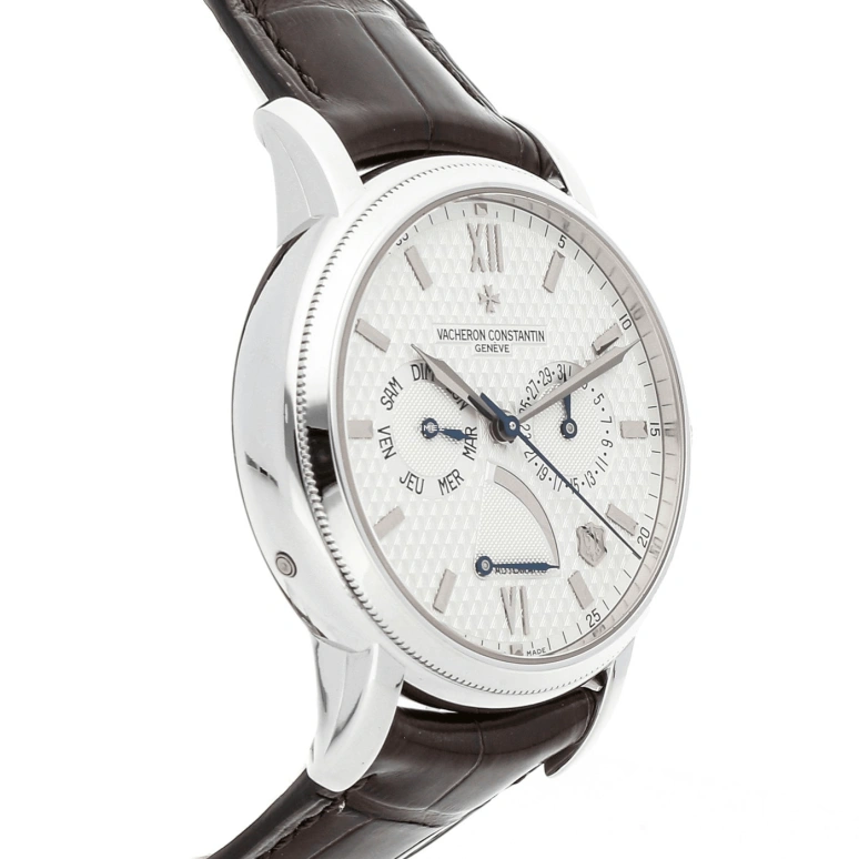 Vacheron Constantin,Jubilé 1755 40mm,40mm,White Gold,White,Silver,Silver White,Automatic,Date,Day,Power Reserve Indicator,85250,85250/000G-9141