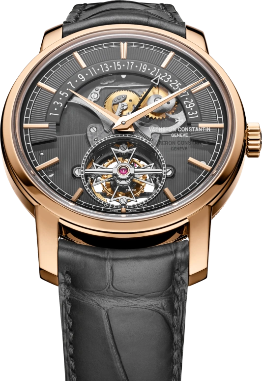Vacheron Constantin,Traditionnelle 41mm,41mm,Pink Gold,Grey,Automatic,Day,Tourbillon,Retrograde,6010T,6010T/000R-B638