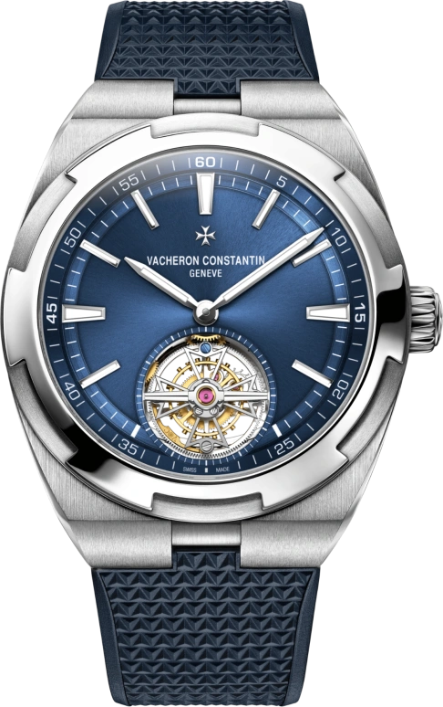 Vacheron Constantin,Overseas 42.50mm,42.50mm,Stainless Steel,Blue,Automatic,Tourbillon,80hours,Kevin De Bruyne,6000V,6000V/110A-B544