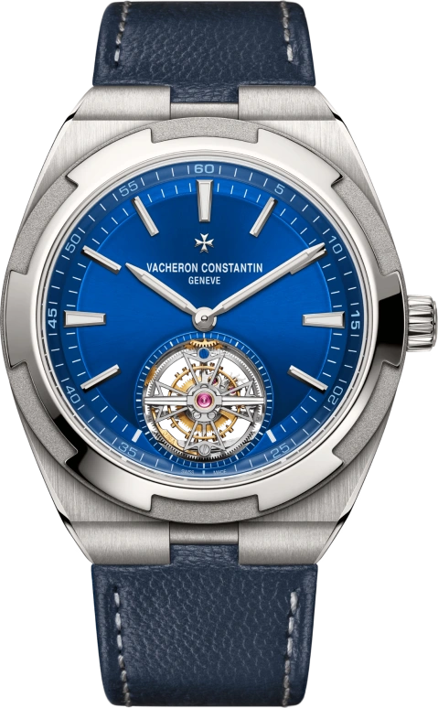 Vacheron Constantin,Overseas 42.50mm,42.50mm,Titanium,Blue,Automatic,Tourbillon,80hours,6000V,6000V/210T-H032