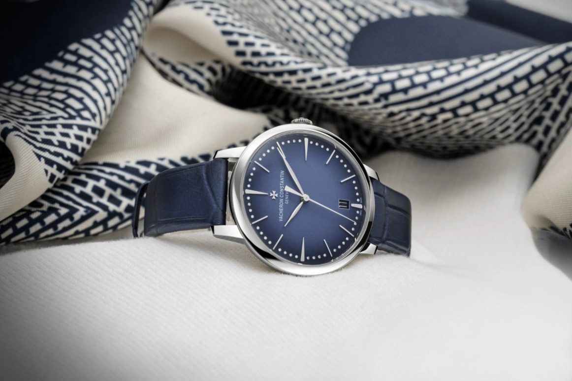 Vacheron Constantin,Patrimony 36.50mm,36.50mm,White Gold,Blue,Automatic,Date,40hours,4110U,4110U/000G-B906