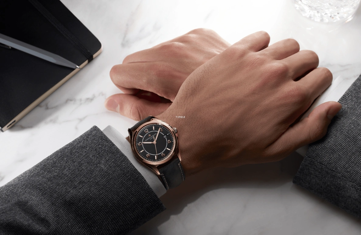 Vacheron Constantin,FiftySix 40mm,40mm,Pink Gold,Black,Automatic,Day,48hours,4600E,4600E/000R-H101