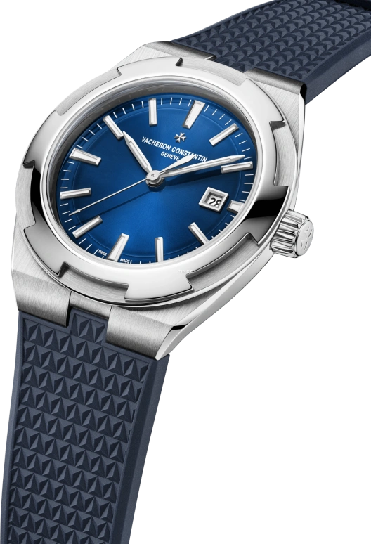 Vacheron Constantin,Overseas 34.50mm,34.50mm,Stainless Steel,Blue,Automatic,Day,40hours,4600V,4600V/200A-B980