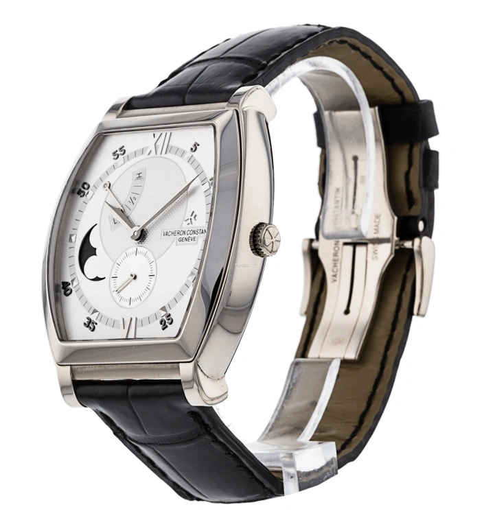 Vacheron Constantin,Malte 39x49mm,39x49mm,White Gold,Silver,Grey,Handwound,Moonphase,Power Reserve Indicator,83080,83080/000G-9408