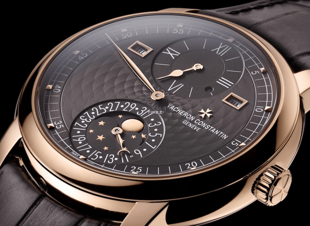 Vacheron Constantin,Malte 42mm,42mm,Rose Gold,Coffee,Automatic,Moonphase,Perpetual Calendar,Leap Year,Month,40hours,In-house Caliber,4000C,4000C/000R-B121
