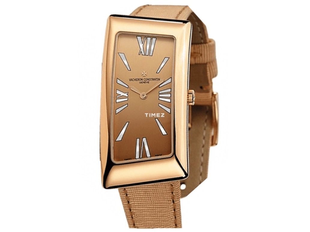 Vacheron Constantin,1972 46.50x22.80mm,46.50x22.80mm,Rose Gold,Quartz,In-house Caliber,Sapphire,Crystal Glass,25010,25010/000R-9122