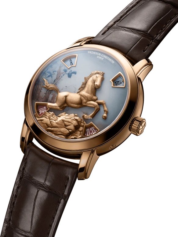 Vacheron Constantin,Métiers d'Art 40mm,40mm,Pink Gold,Multi-Color,Grey,Rose Gold,Automatic,Date,Day,Jumping Hours,86073,86073/000R-H067