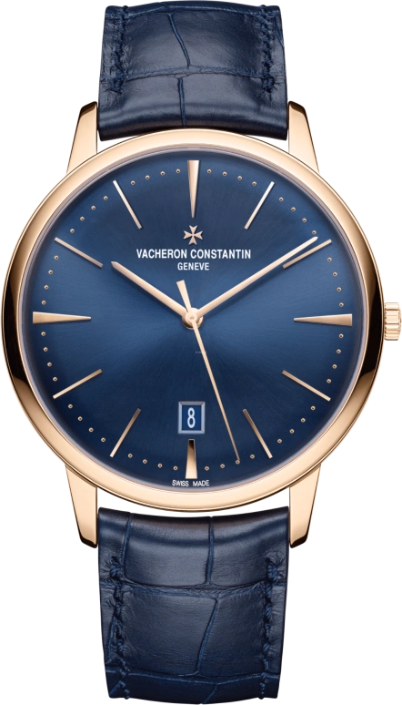 Vacheron Constantin,Patrimony 40mm,40mm,Pink Gold,Blue,Automatic,Day,43hours,85180,85180/000R-B515
