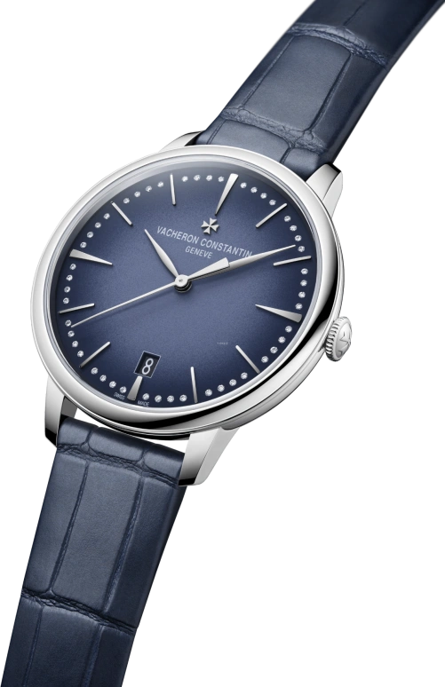 Vacheron Constantin,Patrimony 36.50mm,36.50mm,White Gold,Blue,Automatic,Date,40hours,4110U,4110U/000G-B906
