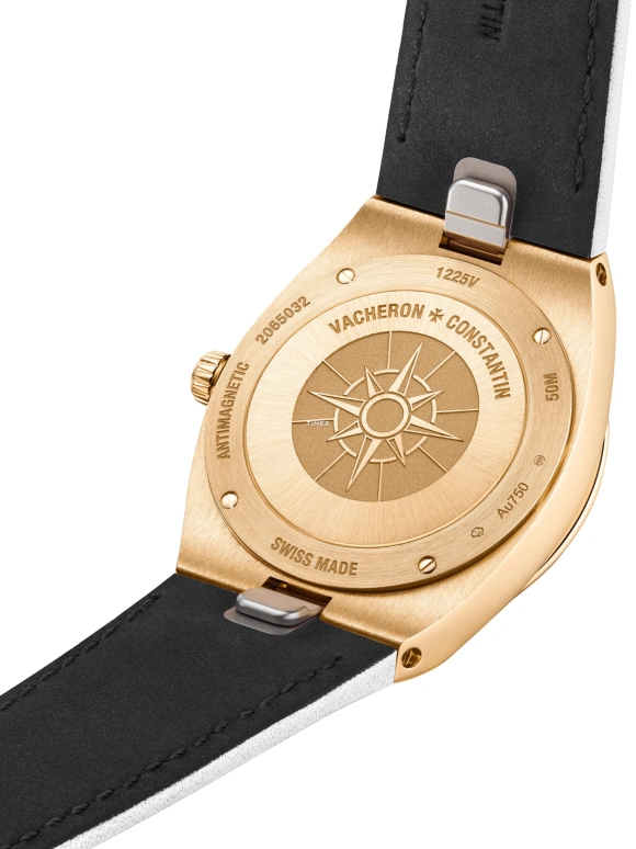 Vacheron Constantin,Overseas 33mm,33mm,Pink Gold,Silver,Quartz,Day,74hours,1225V,1225V/000R-B592