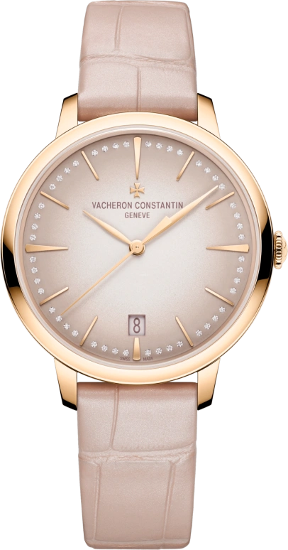 Vacheron Constantin,Patrimony 36.50mm,36.50mm,Rose Gold,Pink,Automatic,Date,40hours,4110U,4110U/000R-B905