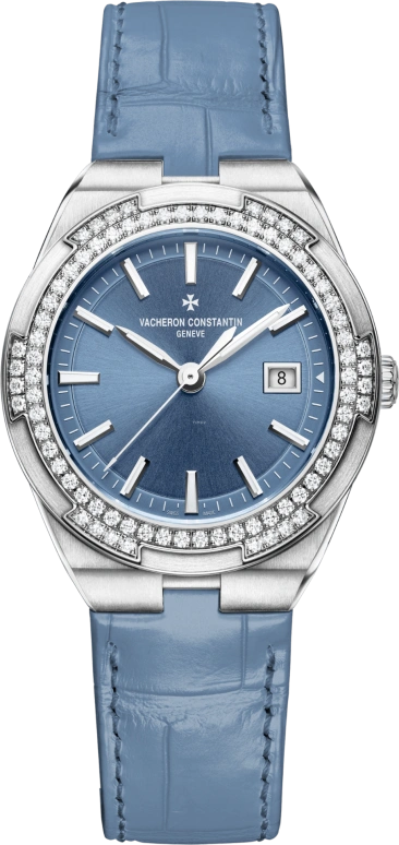 Vacheron Constantin,Overseas 33mm,33mm,Stainless Steel,Blue,Quartz,Date,74hours,1205V,1205V/100A-B590