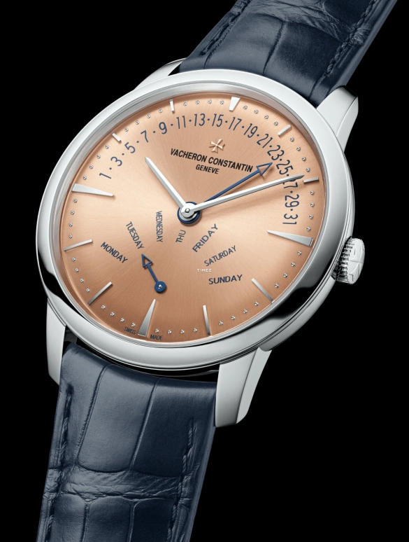 Vacheron Constantin,Patrimony 42.50mm,42.50mm,Platinum,Brown,Automatic,Date,Day,Retrograde,4000U,4000U/000P-H003