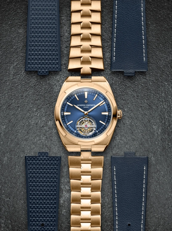 Vacheron Constantin,Overseas 42.50mm,42.50mm,Pink Gold,Blue,Automatic,Tourbillon,80hours,Kyle Kuzma,6000V,6000V/110R-B733