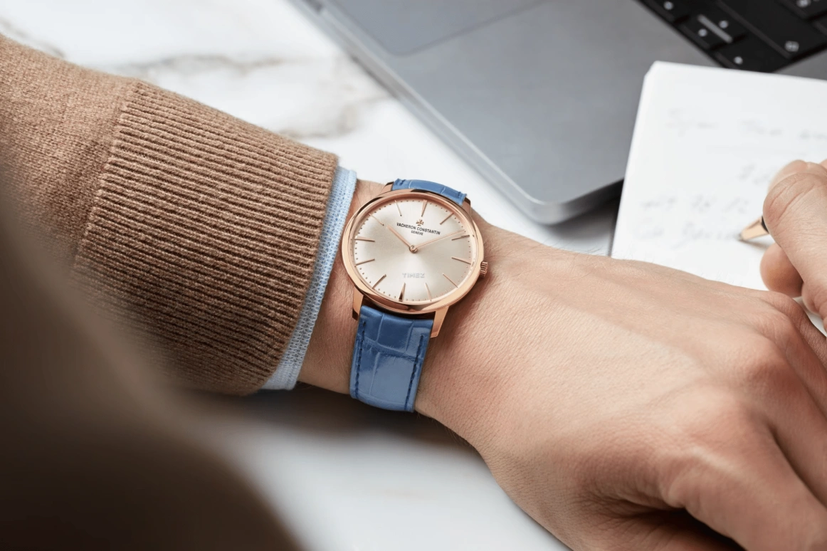 Vacheron Constantin,Patrimony 39mm,39mm,Rose Gold,Beige,Handwound,40hours,In-house Caliber,1410U,1410U/000R-H018