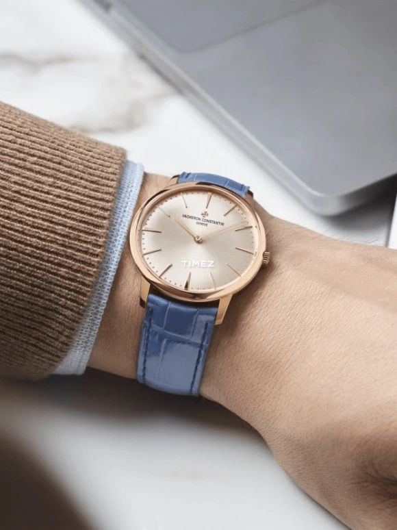 Vacheron Constantin,Patrimony 39mm,39mm,Rose Gold,Beige,Handwound,40hours,In-house Caliber,1410U,1410U/000R-H018