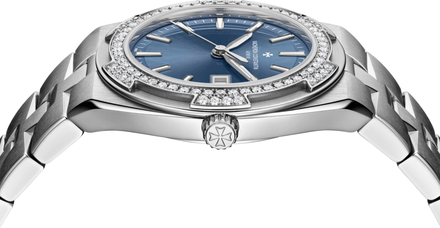 Vacheron Constantin,Overseas 33mm,33mm,Stainless Steel,Blue,Quartz,Day,74hours,1225V,1225V/200A-B590