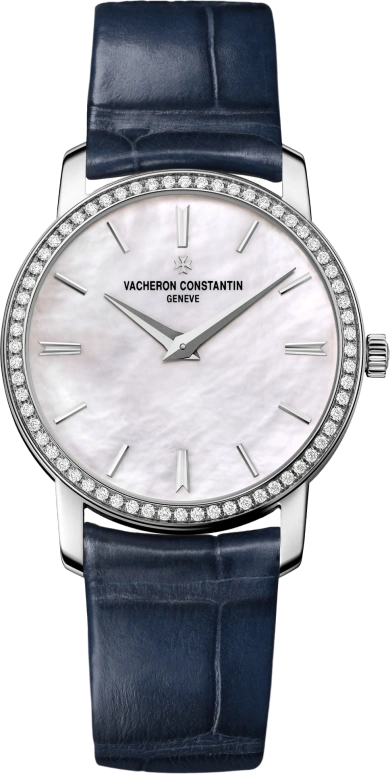 Vacheron Constantin,Traditionnelle 30mm,30mm,White Gold,White,Quartz,Day,Sapphire,25558,25558/000G-B157