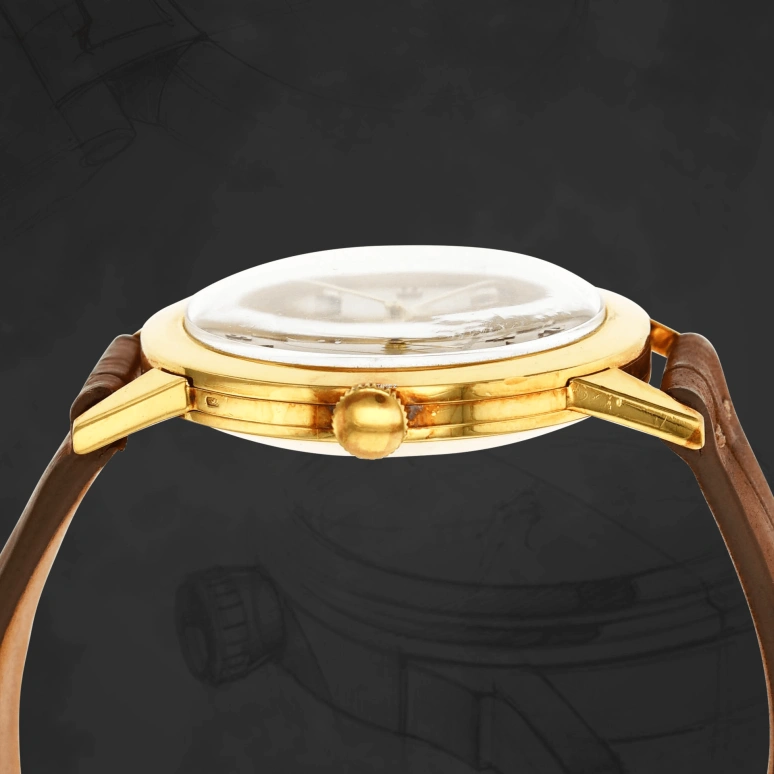 Vacheron Constantin,Other 36mm,36mm,Yellow Gold,Cream,Handwound,Sapphire,Crystal Glass,Round,4710