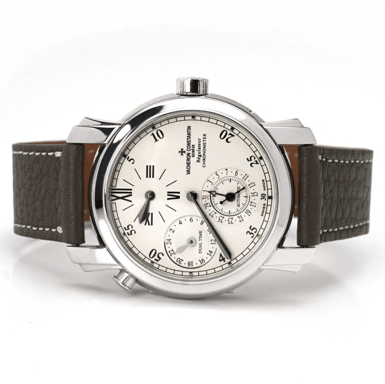 Vacheron Constantin,Malte 39mm,39mm,White Gold,White,Automatic,Day,Dule Time,42005,42005/000G-8900