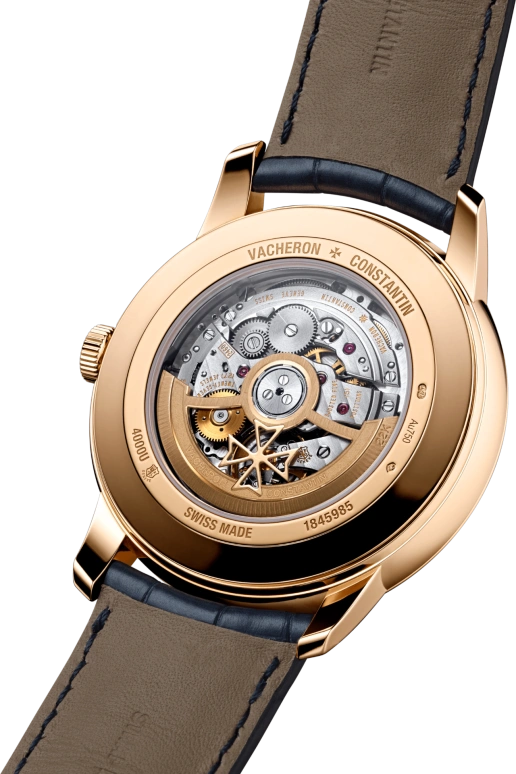Vacheron Constantin,Patrimony 42.50mm,42.50mm,Pink Gold,Blue,Automatic,Date,Day,Simu Liu,4000U,4000U/000R-B516