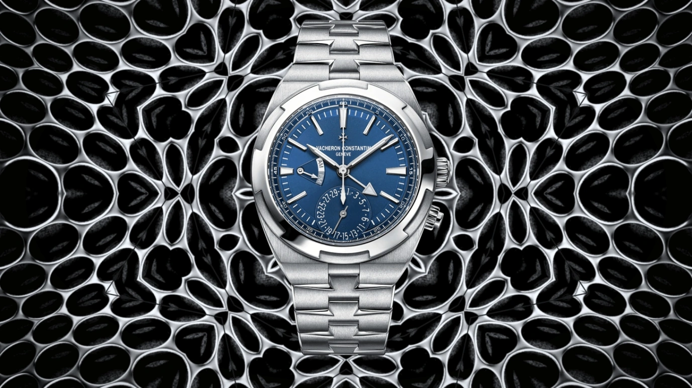 Vacheron Constantin,Overseas 41mm,41mm,Stainless Steel,Blue,Automatic,Day,Dule Time,Day / Night Indication,7900V,7900V/110A-B334