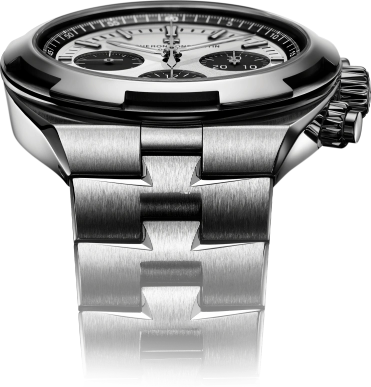 Vacheron Constantin,Overseas 42.50mm,42.50mm,Stainless Steel,White,Automatic,Chronograph,Day,5520V,5520V/210A-B686