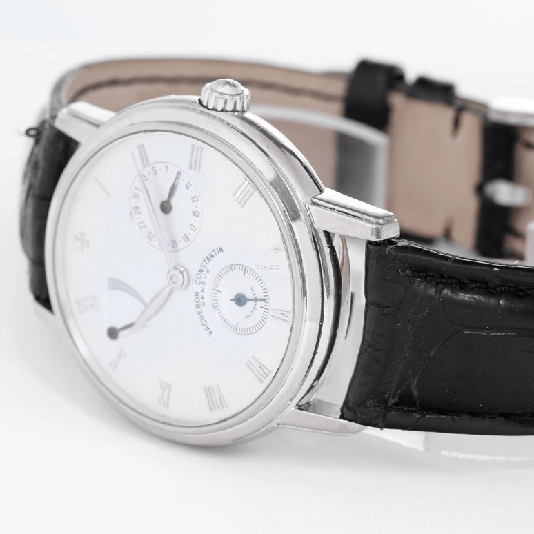Vacheron Constantin,Patrimony 38mm,38mm,White Gold,White,Automatic,Day,Power Reserve Indicator,47200,47200/000G-8445