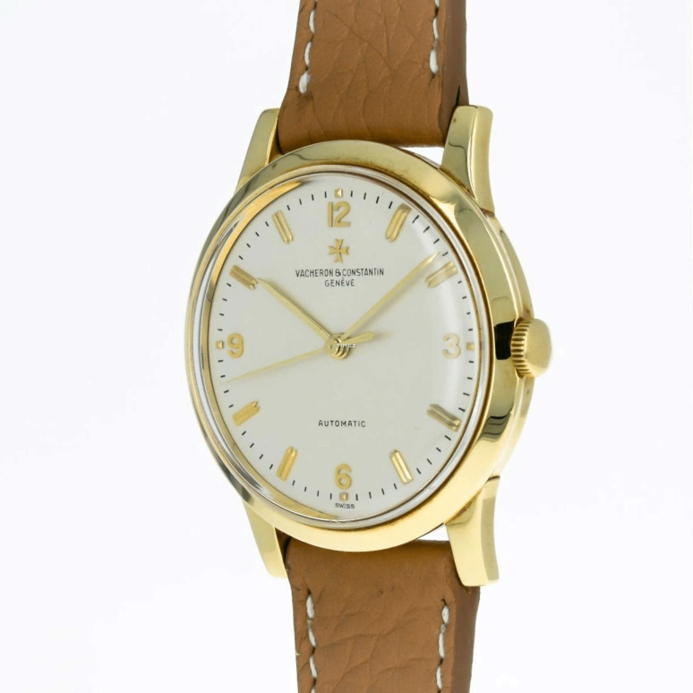 Vacheron Constantin,Other 35mm,35mm,Yellow Gold,White,Automatic,Sapphire,Crystal Glass,Round,6038J