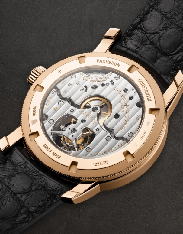 Vacheron Constantin,Traditionnelle 42mm,42mm,Pink Gold,Black,Handwound,Power Reserve Indicator,Tourbillon,89000,89000/000R-B407