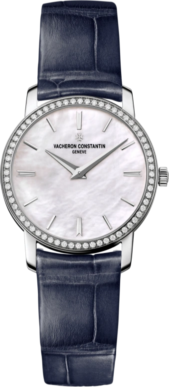 Vacheron Constantin,Traditionnelle 30mm,30mm,White Gold,White,Quartz,Day,Sapphire,25558,25558/000G-B157