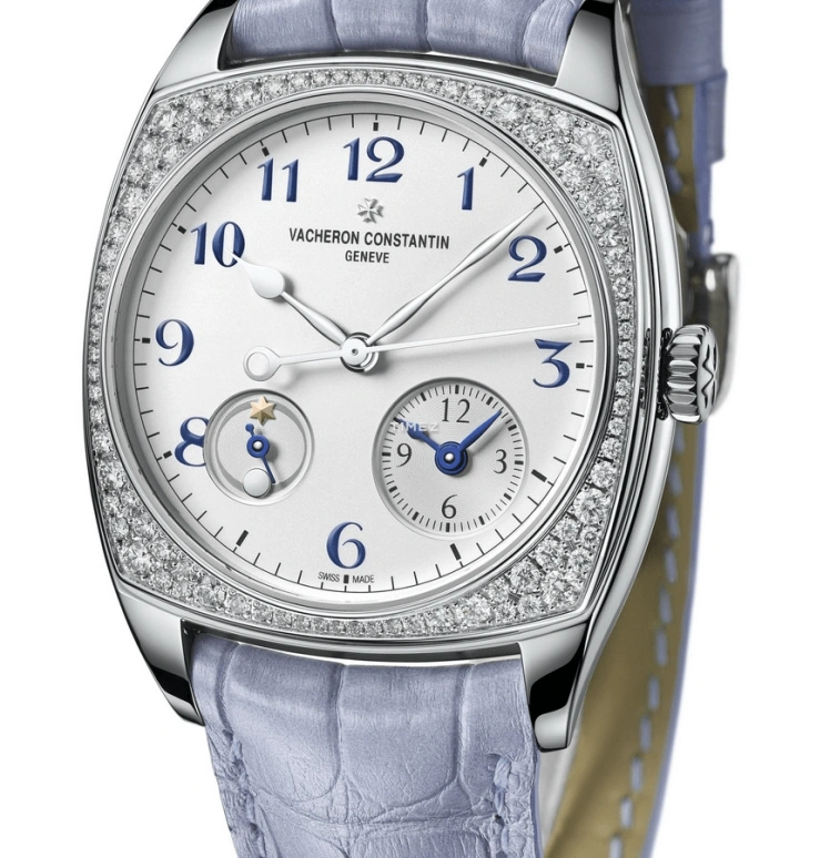 Vacheron Constantin,Harmony 37x46.60mm,37x46.60mm,White Gold,Silver,Automatic,Dule Time,Day / Night Indication,7805S,7805S/000G-B052