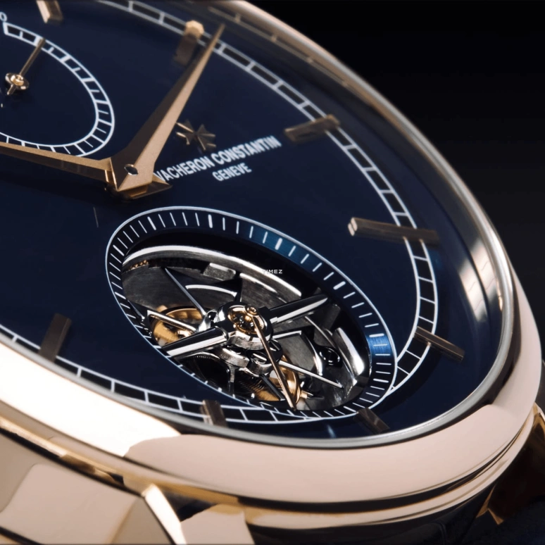 Vacheron Constantin,Traditionnelle 42mm,42mm,Rose Gold,Blue,Handwound,Power Reserve Indicator,Tourbillon,89000,89000/000R-B514