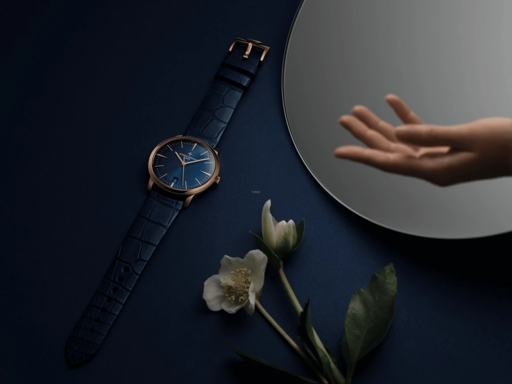 Vacheron Constantin,Patrimony 36mm,36mm,Pink Gold,Blue,Automatic,Date,43hours,4100U,4100U/000R-B643