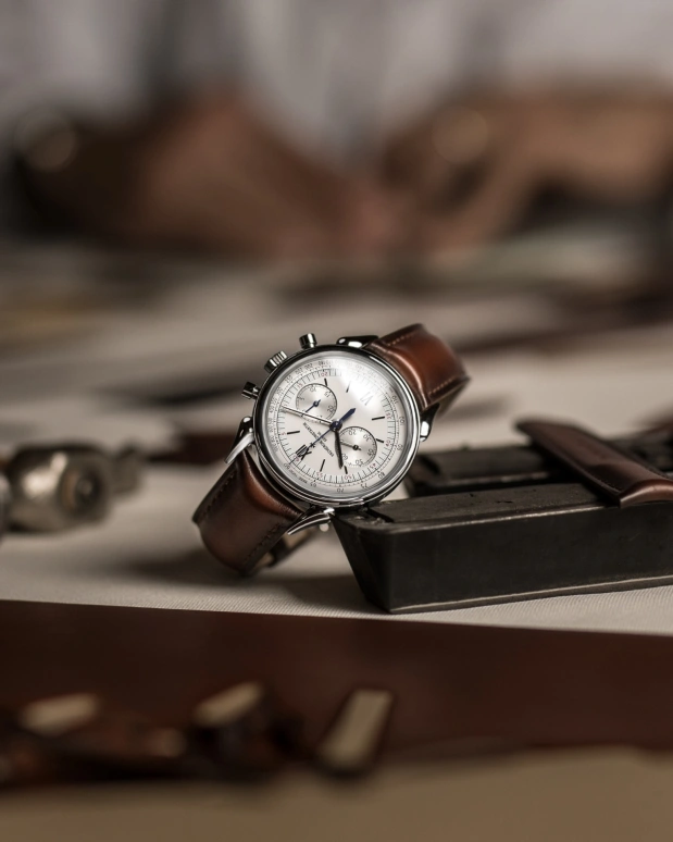 Vacheron Constantin,Historiques 38.50mm,38.50mm,Stainless Steel,Silver,Handwound,Chronograph,Column Wheel,5000H,5000H/000A-B582