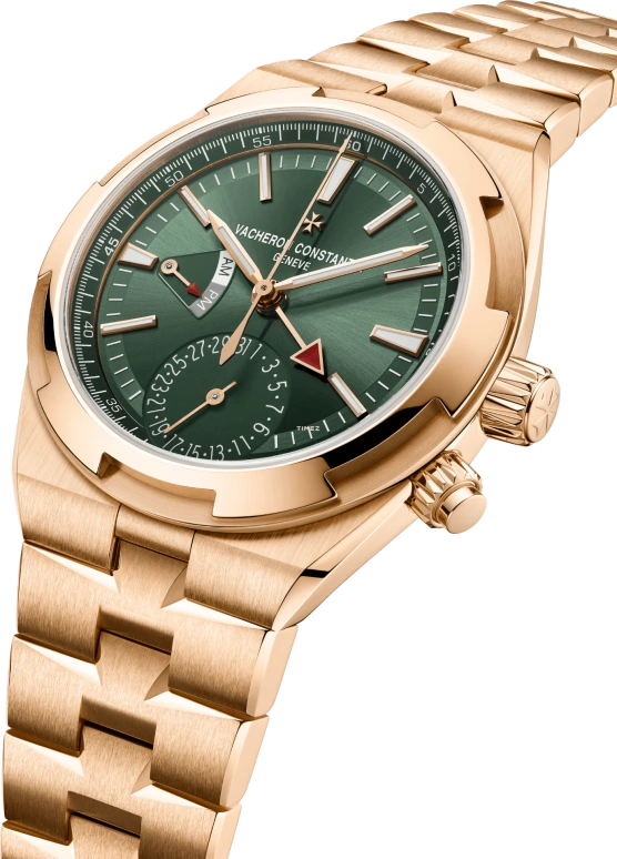 Vacheron Constantin,Overseas 41mm,41mm,Pink Gold,Green,Automatic,Day,Dule Time,Day / Night Indication,7920V,7920V/210R-B965