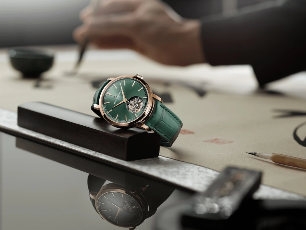 Vacheron Constantin,Traditionnelle 41mm,41mm,Pink Gold,Green,Automatic,Tourbillon,80hours,6000T,6000T/000R-B972