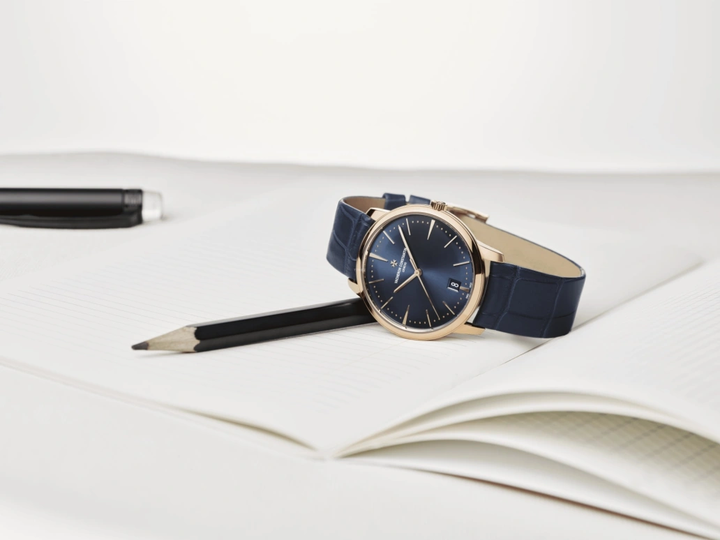 Vacheron Constantin,Patrimony 36mm,36mm,Pink Gold,Blue,Automatic,Date,43hours,4100U,4100U/000R-B643