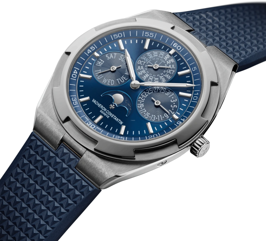 Vacheron Constantin,Overseas 41.50mm,41.50mm,White Gold,Blue,Automatic,Moonphase,Perpetual Calendar,Leap Year,Month,40hours,In-house Caliber,4300V,4300V/120G-B945