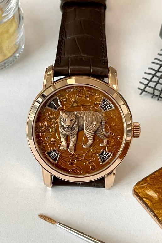 Vacheron Constantin,Métiers d'Art 40mm,40mm,Pink Gold,Brown,Automatic,Date,Day,Jumping Minutes,Jumping Hours,40hours,In-house Caliber,86073,86073/000R-B901