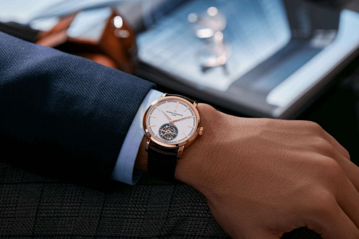 Vacheron Constantin,Traditionnelle 41mm,41mm,Pink Gold,Silver,Automatic,Power Reserve Indicator,Tourbillon Escapement,6000T,6000T/000R-B346
