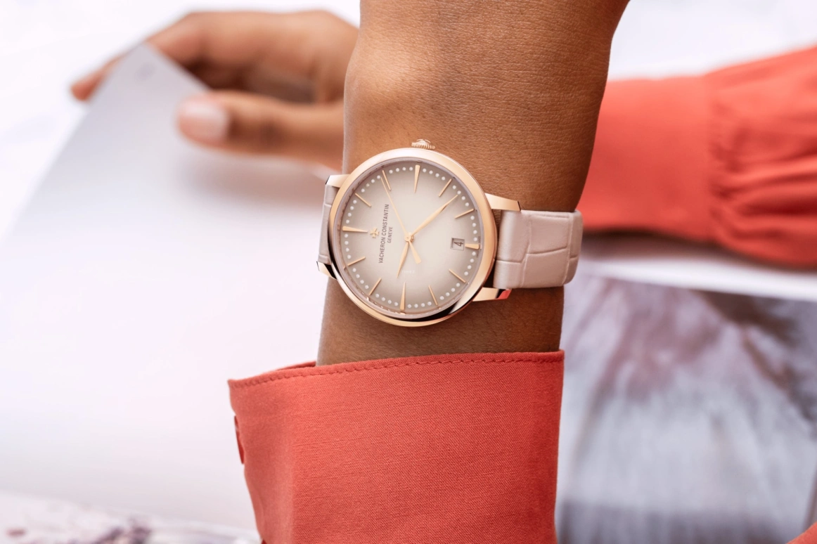 Vacheron Constantin,Patrimony 36.50mm,36.50mm,Rose Gold,Pink,Automatic,Date,40hours,4110U,4110U/000R-B905