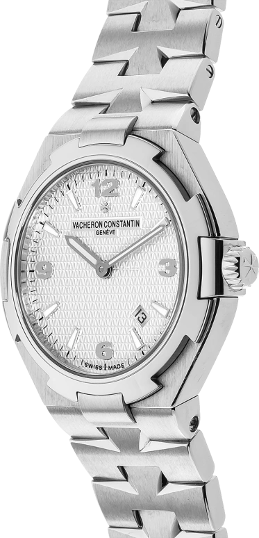 Vacheron Constantin,Overseas 34mm,34mm,Stainless Steel,Silver,Grey,Quartz,Day,74hours,25250,25250/D01A-9123