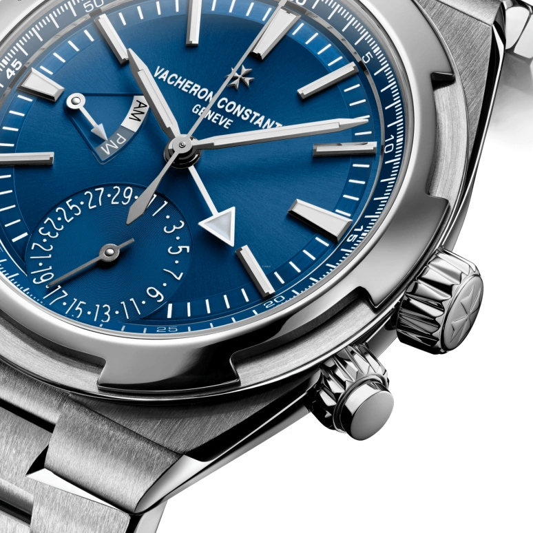 Vacheron Constantin,Overseas 41mm,41mm,Stainless Steel,Blue,Automatic,Day,Dule Time,Day / Night Indication,7900V,7900V/110A-B334