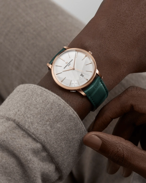 Vacheron Constantin,Patrimony 40mm,40mm,Pink Gold,Silver,Automatic,Day,40hours,85180,85180/000R-H116
