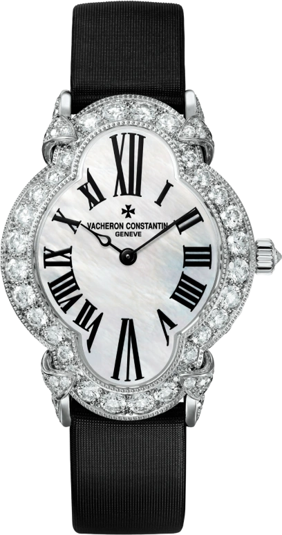Vacheron Constantin,Heures Créatives 26.50x36mm,26.50x36mm,White Gold,White,Handwound,40hours,In-house Caliber,37640,37640/000G-B030