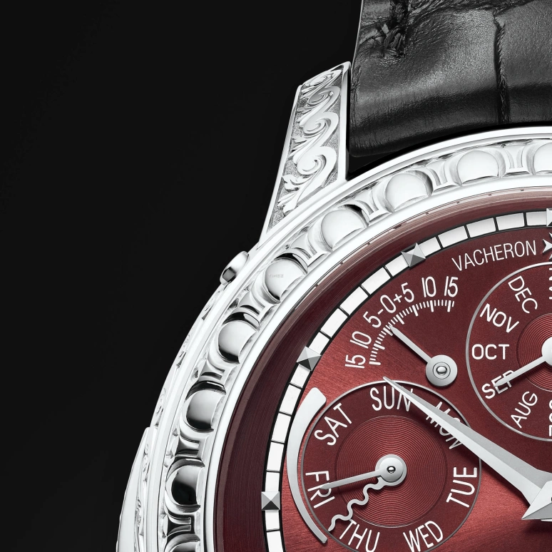 Vacheron Constantin,Artelier Cabinotiers Special Order 47mm,47mm,White Gold,Red,Handwound,Moonphase,Perpetual Calendar,Leap Year,Month,Sapphire,Crystal Glass,Round,80175,80175/000G-B280