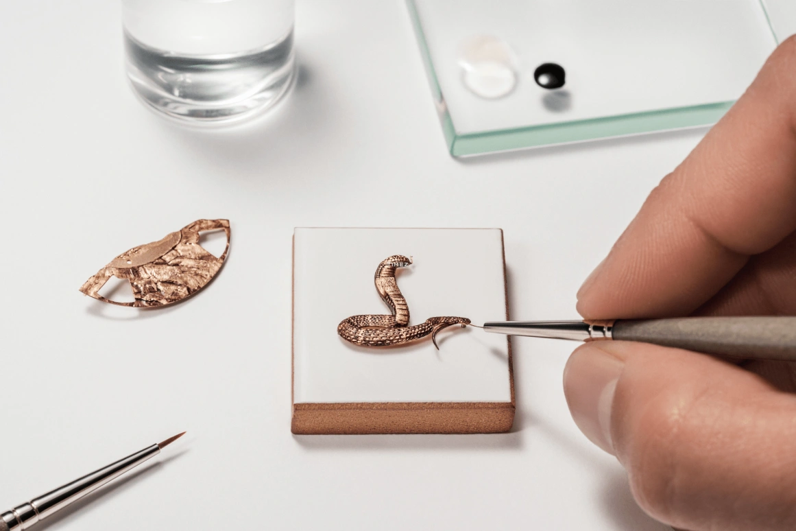 Vacheron Constantin,Métiers d'Art 40mm,40mm,Pink Gold,Multi-Color,Automatic,Date,Day,Anti-magnetic,snake,86073,86073/000R-H034